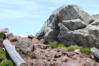 室堂山と浄土山の登山道にて